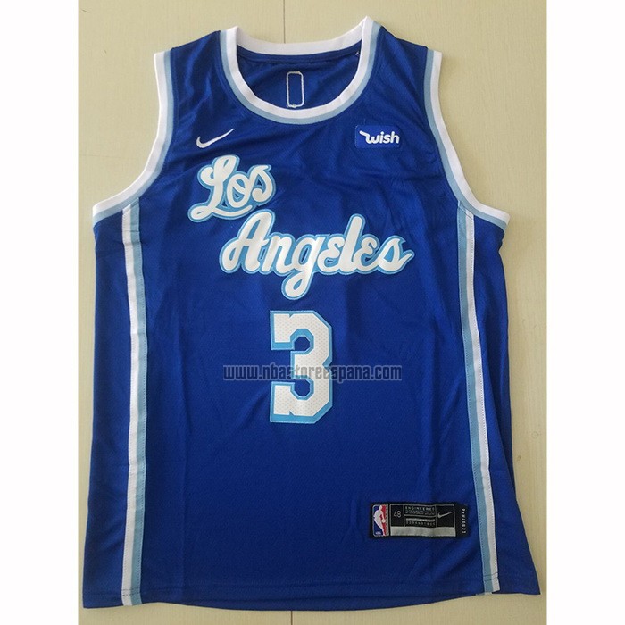 Camiseta Los Angeles Lakers Anthony Davis NO 3 Classic 2019-20 Azul